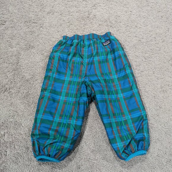 Patagonia Toddler Reversible Puff Ball Snow Pants Blue Size 2T - Picture 2 of 6